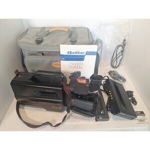 Quasar VHS Movie Camcorder VM-21AC Complete Bag Manual Charger Tested Works